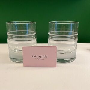 NEW Kate Spade Hampton Street Whiskey Glasses